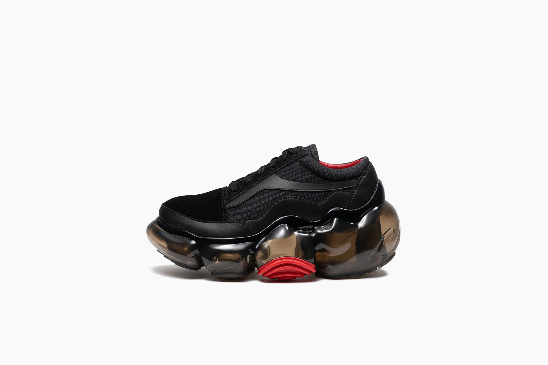 grounds スニーカー MOOPIE SKATE MOOPIE SKATE - BLACK RED / BLACK RED (ムーピー スケート - ブラック