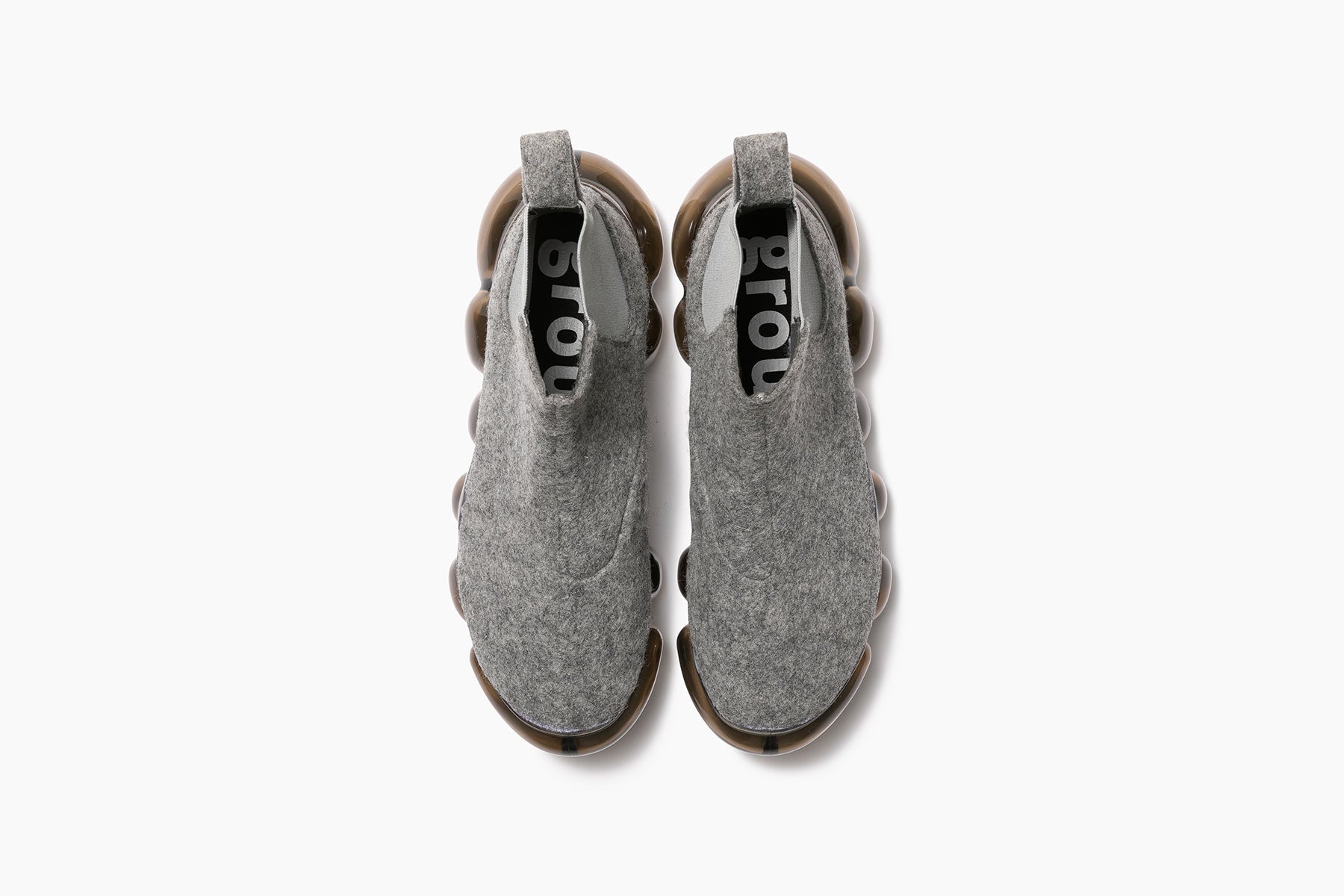 grounds JEWELRY FELT SIDE GORE GRAY / BLACK