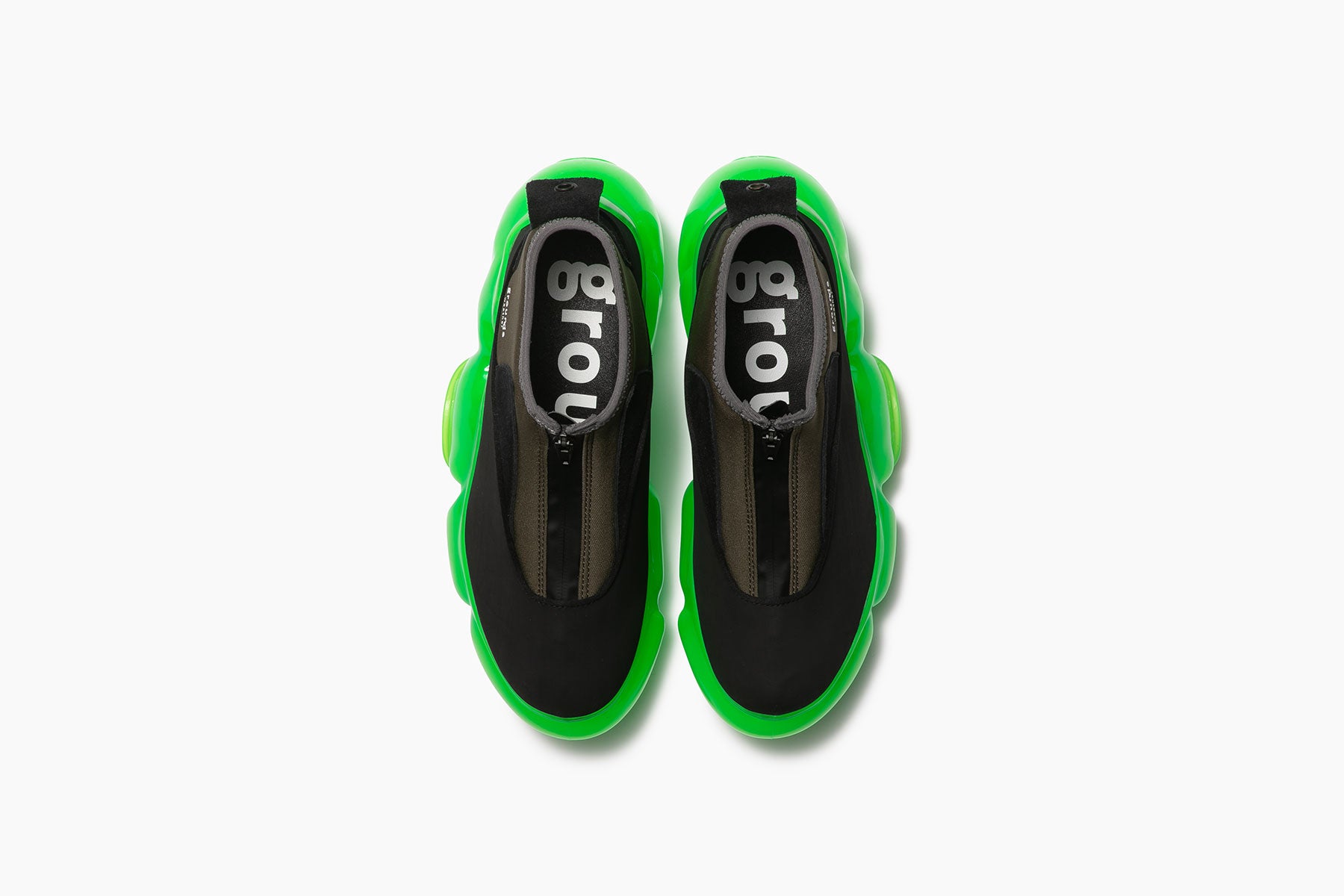 grounds MOOPIE WEATHER WAVE KHAKI BLACK / NEON GREEN