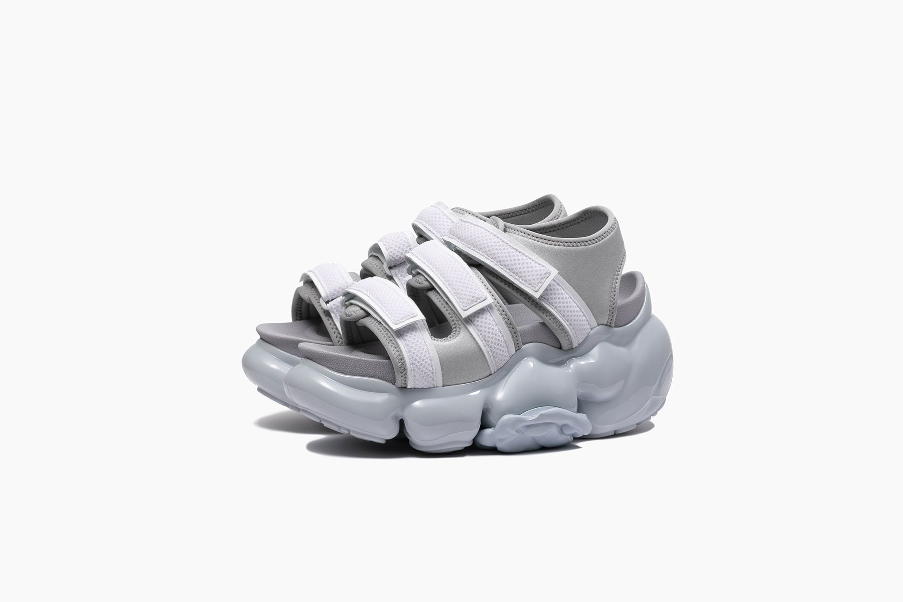 grounds MOOPIE CATERPILLAR SANDAL WHITE / ICEGRAY SOLID