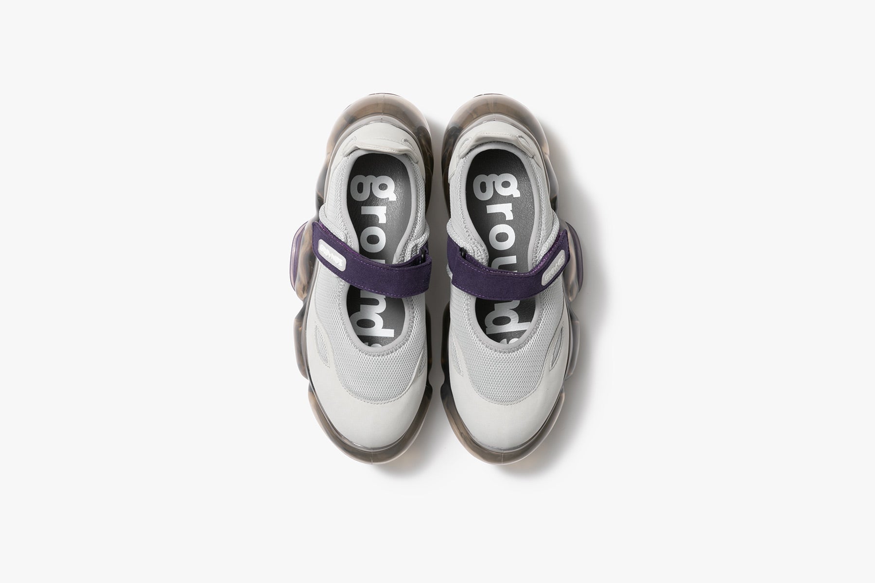 grounds MOOPIE MARY JANE GRAY PURPLE / DARK GRAY