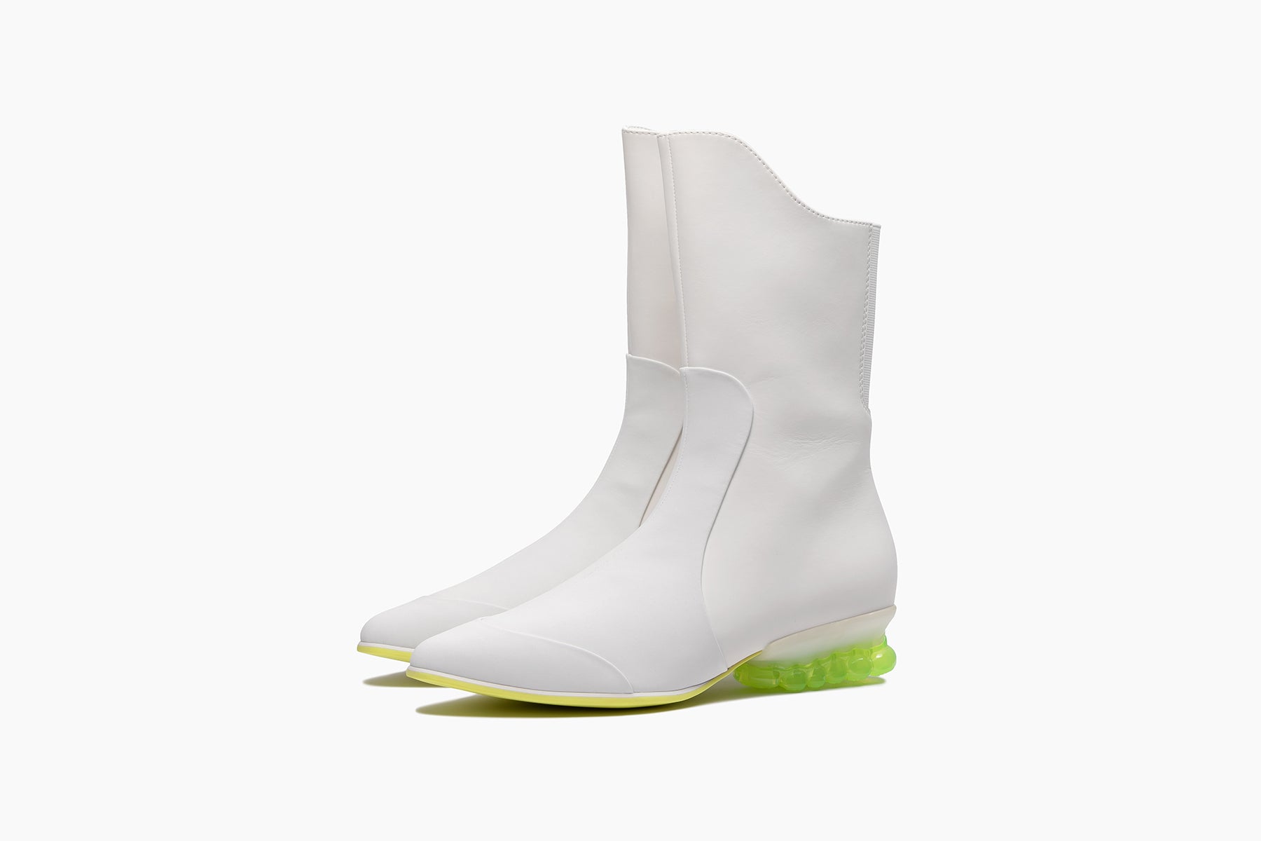 grounds BABY JEWELRY BOOTS WHITE / CLEAR NEON