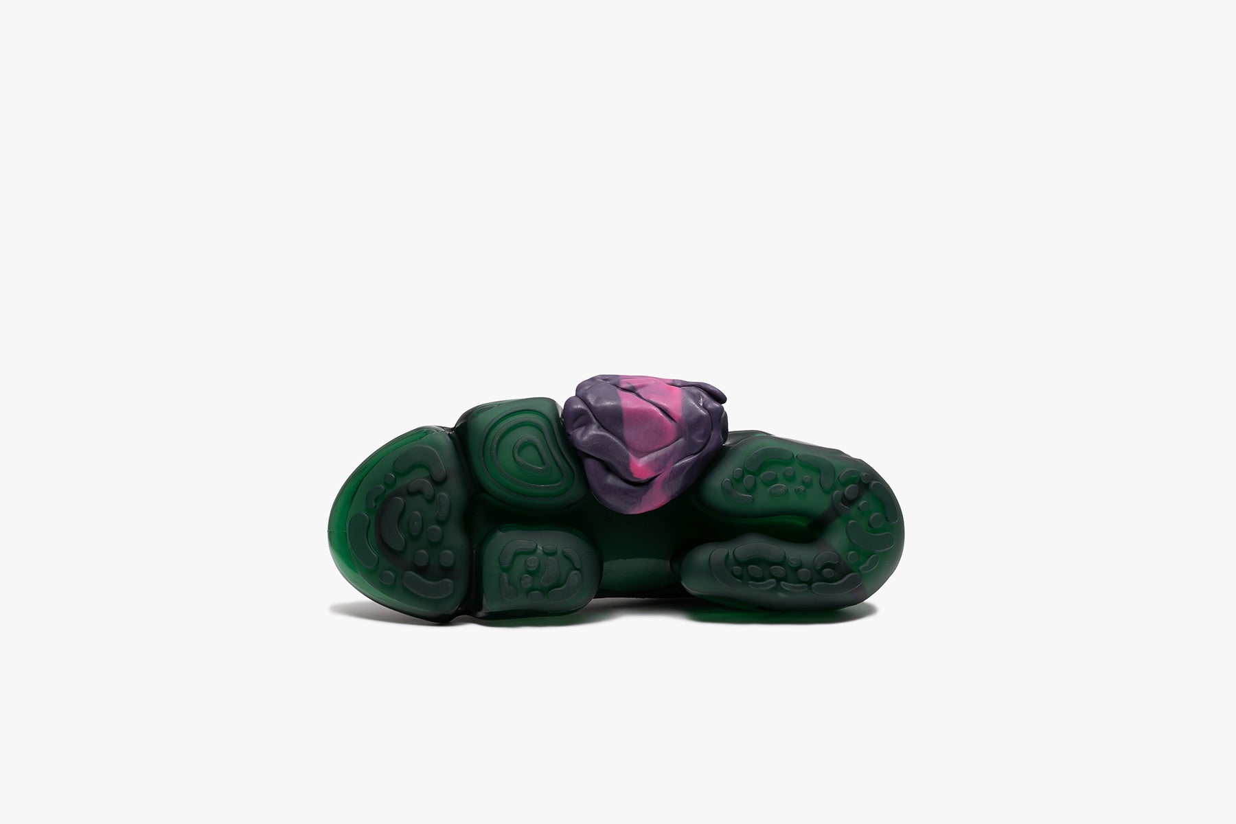 grounds MOOPIE KNIT ON KNIT DARK PURPLE / DARK GREEN