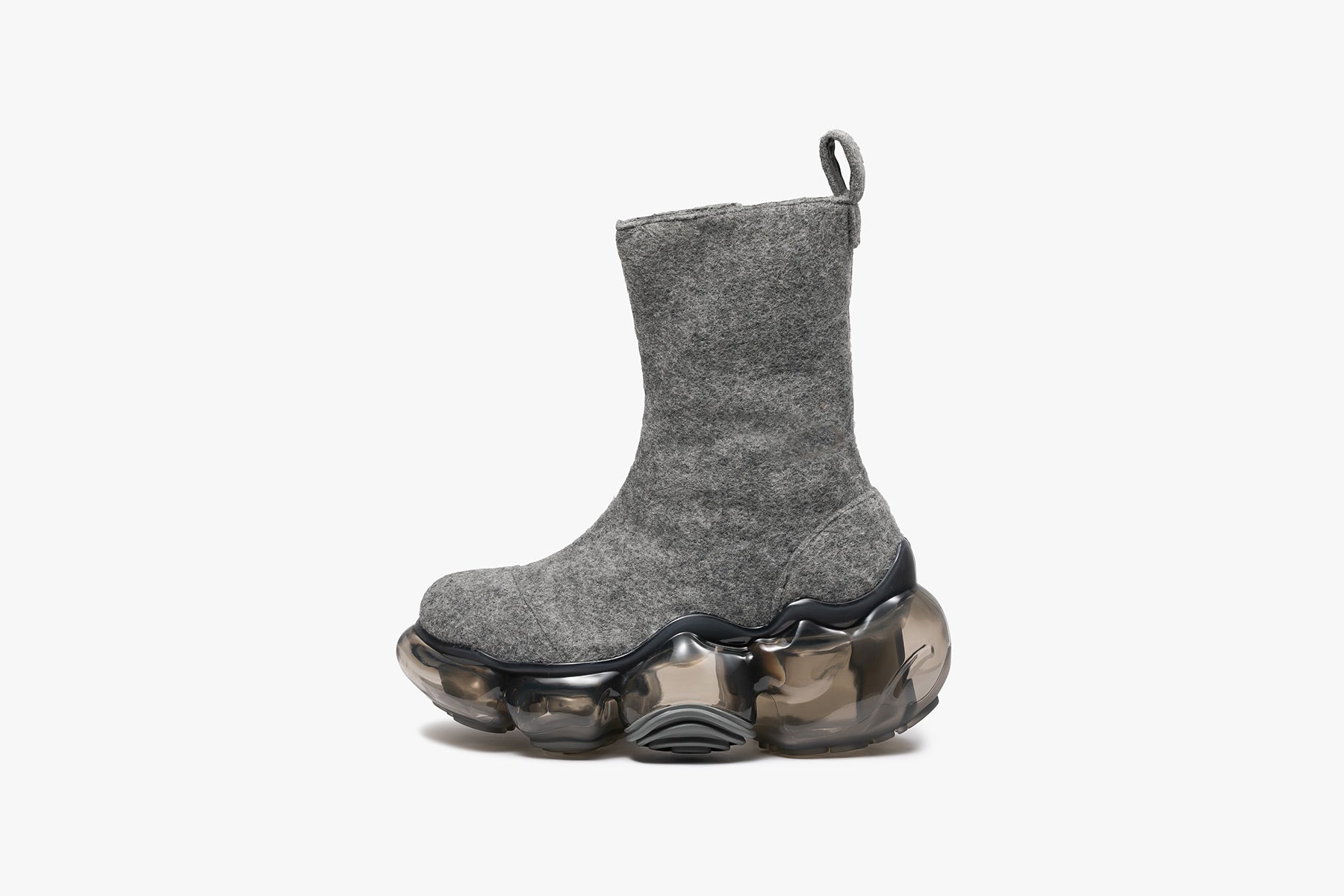 grounds MOOPIE FELT BOOTS GRAY / DARK GRAY