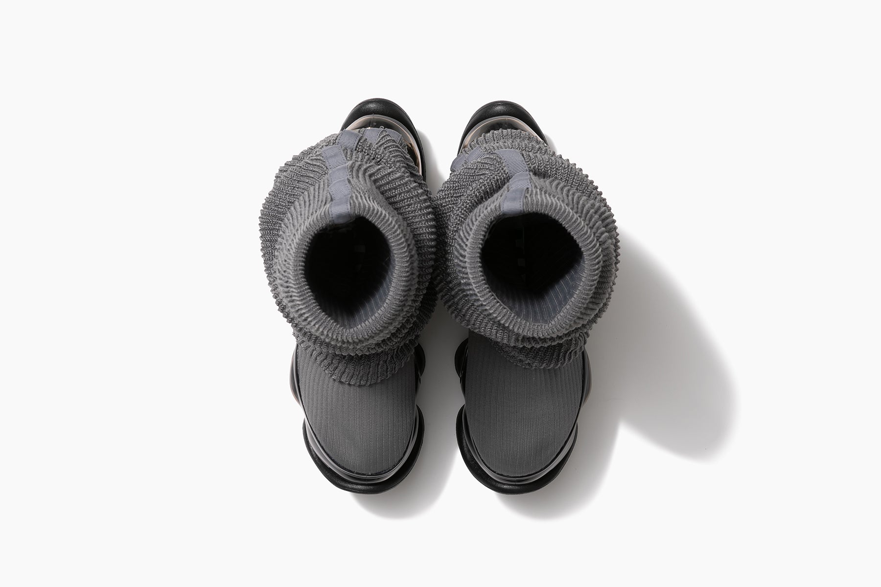 靴 SKYSCRAPER LOOSE SOCKS KNIT SKYSCRAPER LOOSE SOCKS KNIT - PURPLE / DIRTY PINK (スカイ