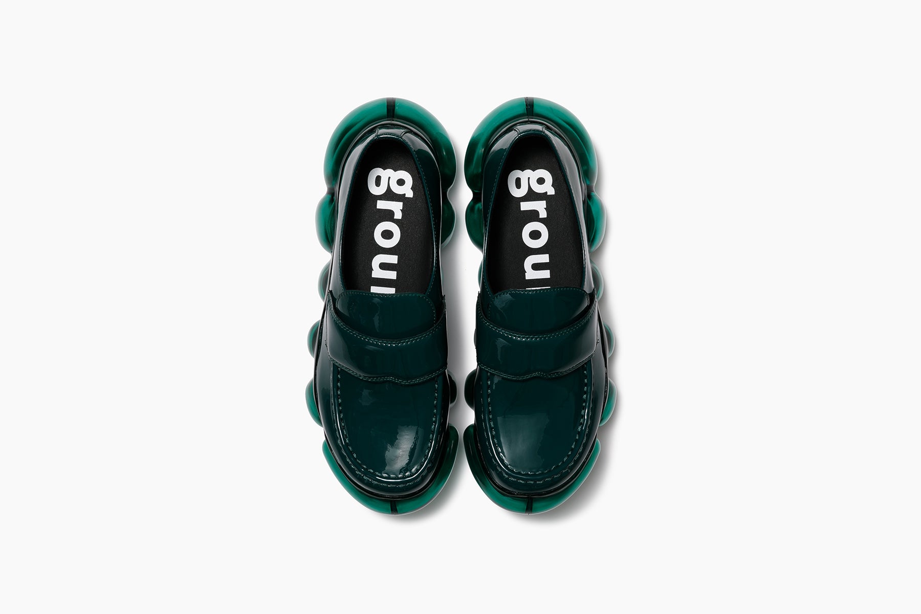 grounds JEWELRY LOAFER DARK GREEN / DARK GREEN