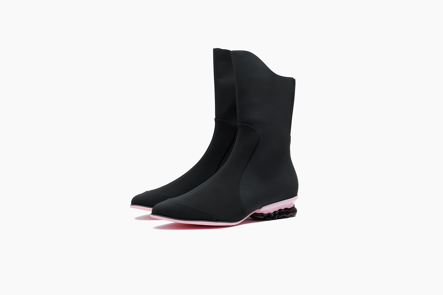 grounds BABY JEWELRY BOOTS BLACK / BLACK PINK