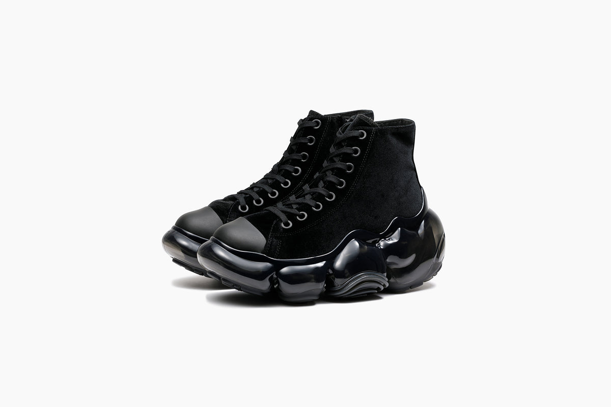 grounds MOOPIE HIGHCUT BLACK VELVET / BLACK