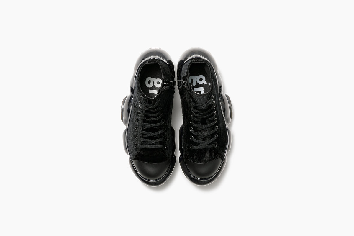 grounds MOOPIE HIGHCUT BLACK VELVET / BLACK