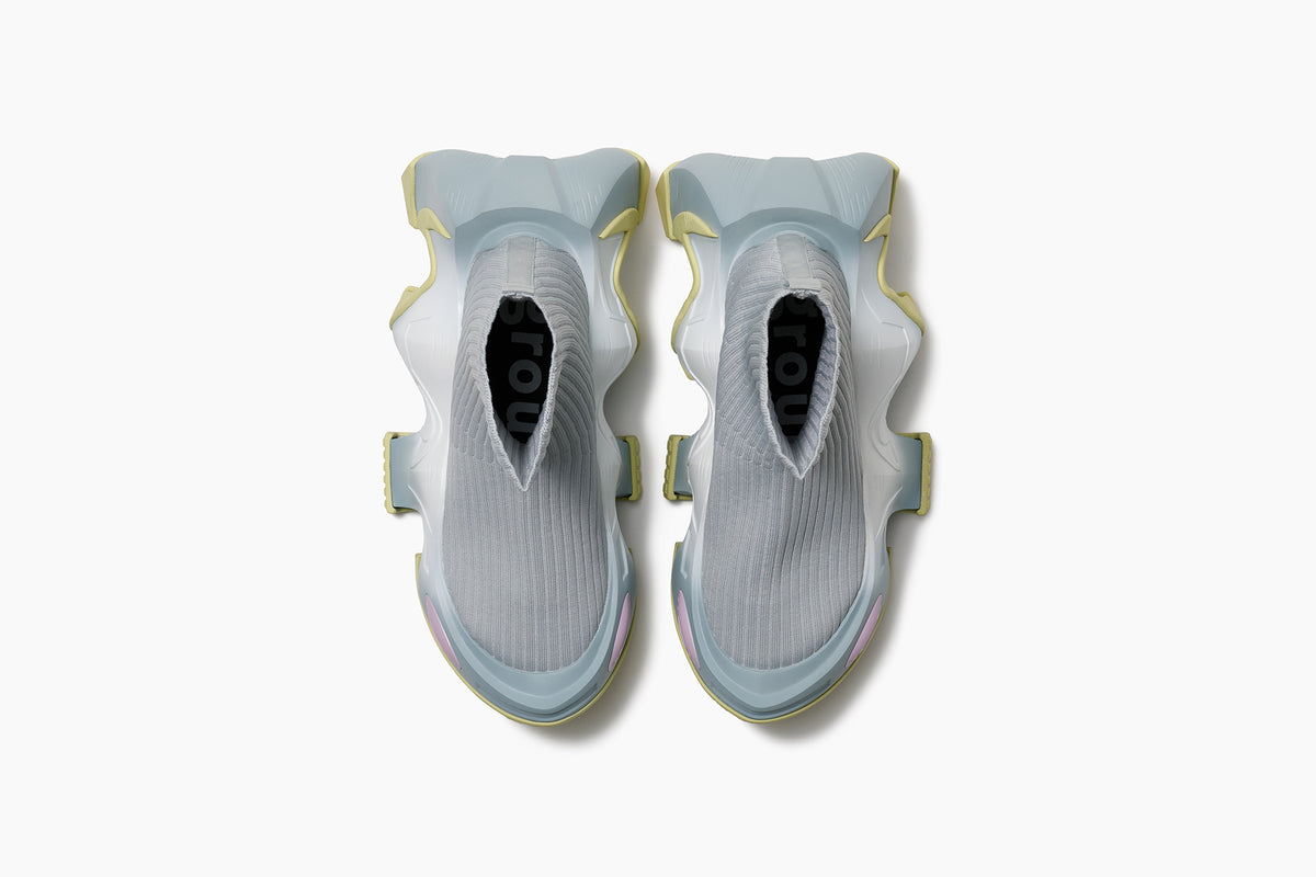 grounds BAT RIB SOCK LIGHT GRAY / GRAY YELLOW