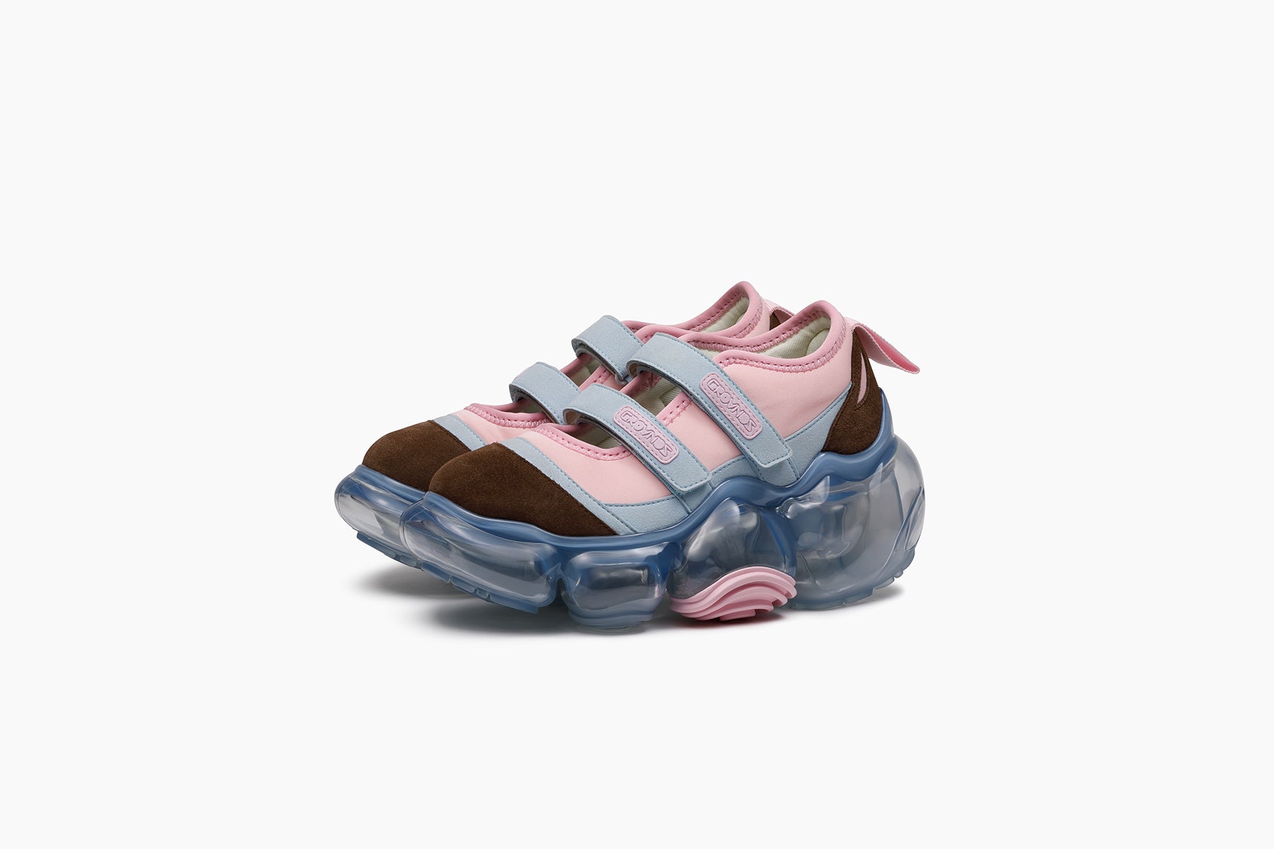 grounds MOOPIE MARY JANE DOUBLE PINK ICE / ICE GRAY