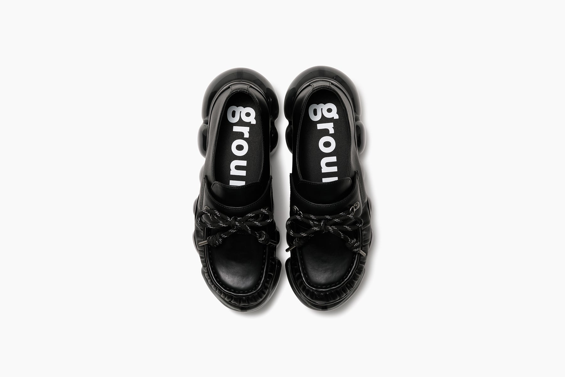 grounds JEWELRY LOAFER SHOELACE BLACK / BLACK