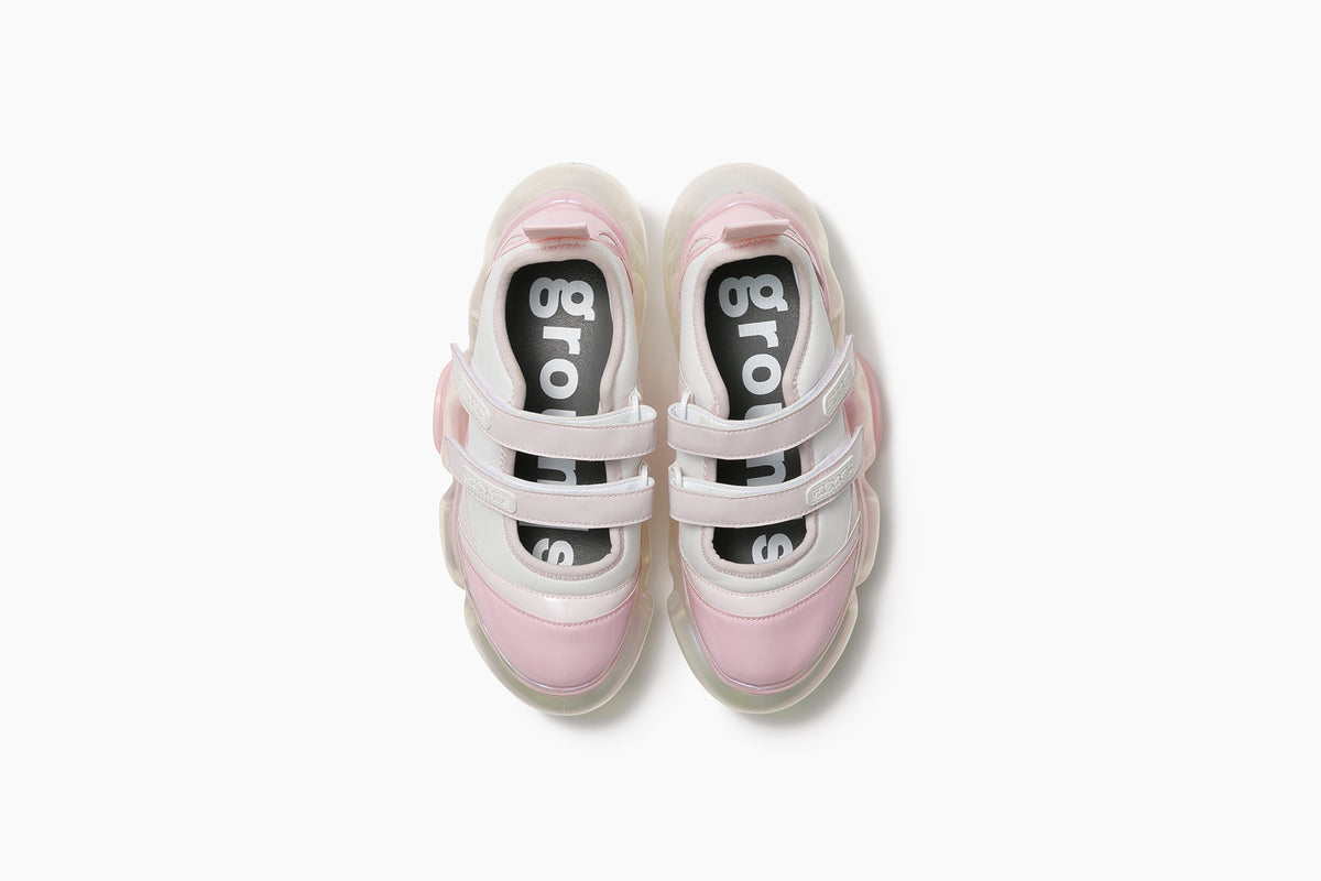 grounds MOOPIE MARY JANE DOUBLE WHITE PINK / CLEAR AURORA