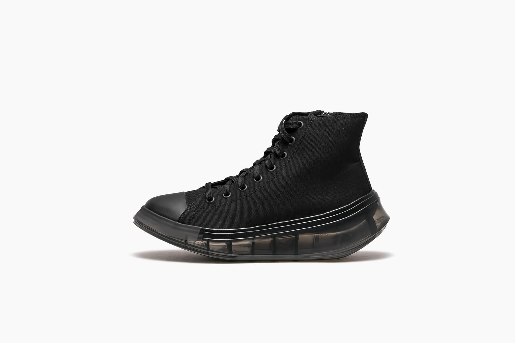 grounds VORTEX HIGH CUT BLACK CANVAS ZIP / BLACK