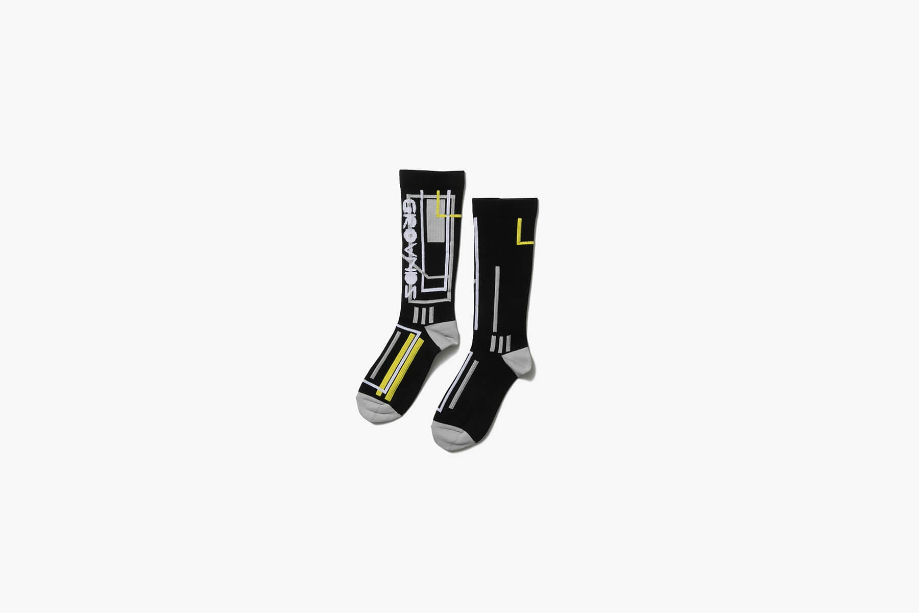 grounds HIGH CUT SOCKS - BLACK