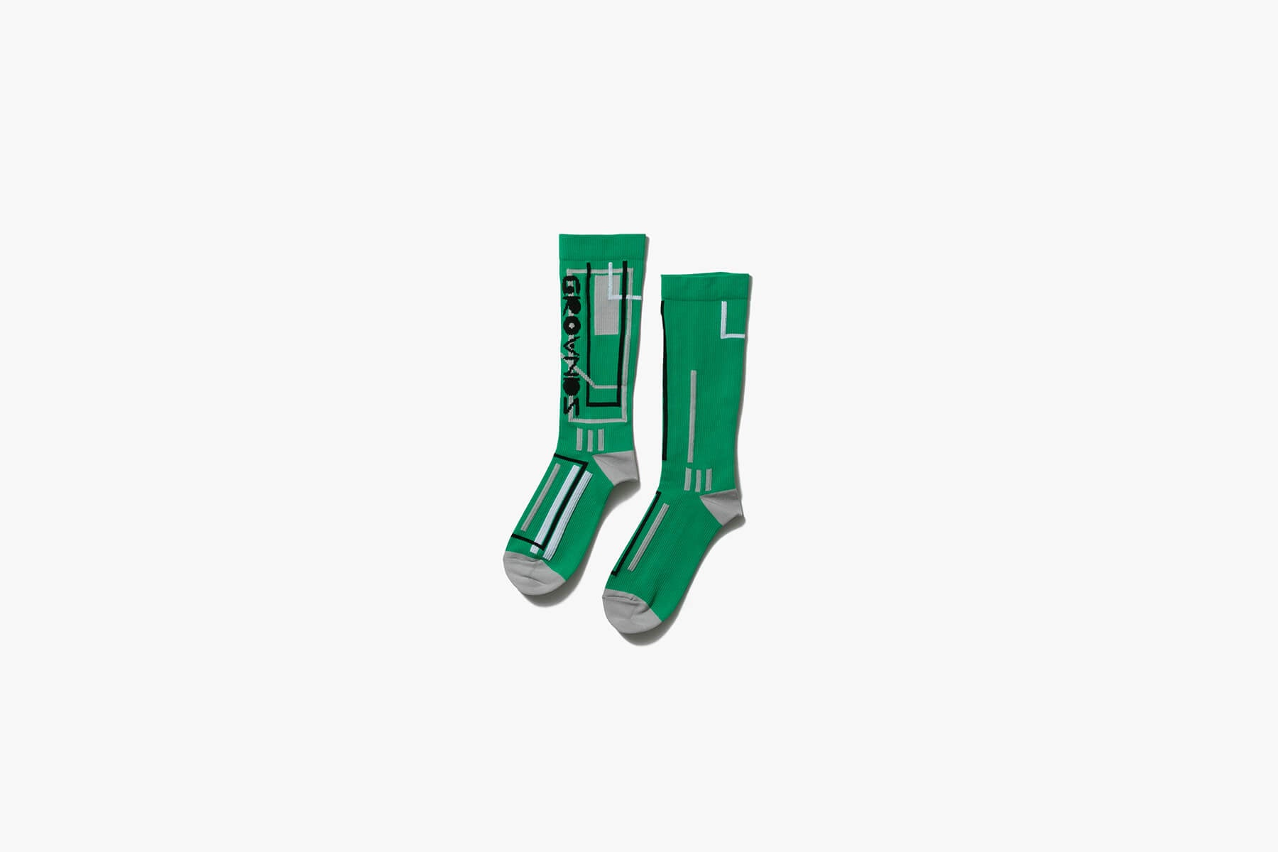 grounds HIGH CUT SOCKS - GREEN